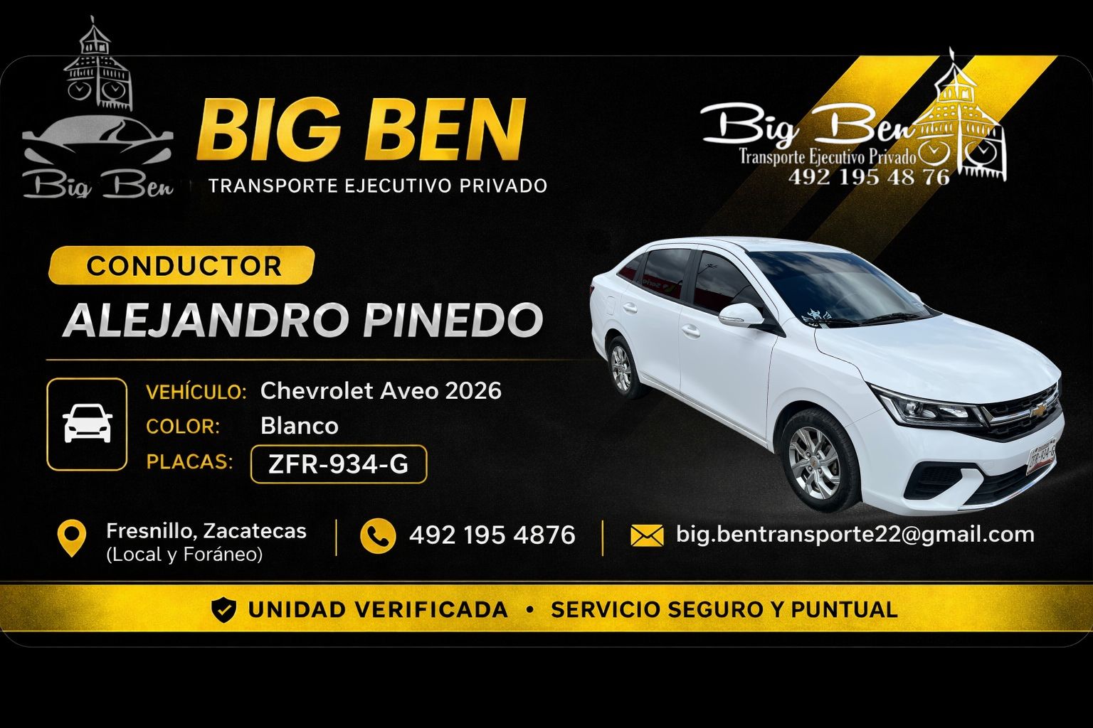 Conductor Alejandro Pinedo